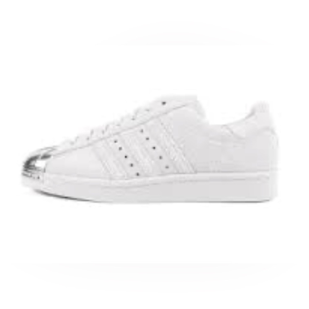 ADIDAS 80s superstar 3 stripes suede metal toe sneakers tennis shoes size 6